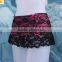 Europe fuschia hot mini skirt panty | pink black string bikini