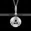 prue white zircon 18k white gold nacklace chain jewelry for young ladies