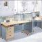 high wall office cubicle design 4 person office workstation partition with hanging cabinet(SZ-WST652)