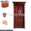 high quality decorative villa/apartment entrance walnut single wood carved doors