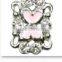 best selling fashion jewelry beads colorful heart& flower shape crystal alloy beads 2014