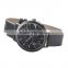 Black marble watch face PVD stainless steel case japan miyota movement Authentic Italian Leather Band