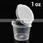 1oz 25ml Small Clear PP Plastic Sauce Packing Cup With Clear Lid Sauce Bowl