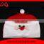 Promotional Red Non-woven Christmas Hat Santa Hat With Merry Christmas Embroidery