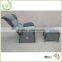 2015 new products poly rattan sofa with stools rattan furniture cheap lounge chair