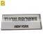 Metal adhesive sticker double coated tissue tape metal name tag sticker