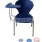 2015 high quality hot Plastic school chair with writing pad SF-075