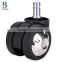 BL bravo swivel black durable 60mm heavy-duty glittering moon nylon caster for office furniture