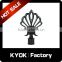 KYOK High quality cheapest black curtain rod accessories ,black curtain rod set