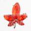 Fashion DIY Snap Button Jewelry Crystal Maple Leaf Snap On Jewelry