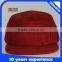 blank flat brim 5 panel snapback caphat custom suede 5 panel hat