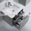 600mm high gloss lacquer finished wall hung bathroom set with mirror and side cabinet