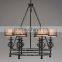 Black Stereo Shape Bronze Chandelier Lamp