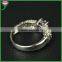 High Quality prong setting 925 sterling silver genuine amethyst finger gemstone Wedding Ring