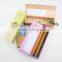 Free sample customized colored pencil set with case