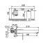 Wall mounted Mixer taps,faucet With Spout