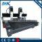 China 1300*2500mm engraving machine , wood cnc cutting acrylic MDF pipe blaster molding