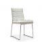 Modern Design White Leather Modern Restaurant Chair