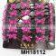 pink AB black acryl beaded stretch easy combs magic hair comb