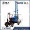 Portable borehole rock core drilling machine