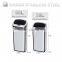 8 10 13 Gallon Infrared Touchless Dustbin Stainless Steel Waste bin stainless steel outdoor street trash can SD-007