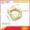 Fashion metal D ring with engraved logo