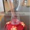 2016 new product !470ml transparent body ,red base, bird-feeder