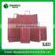 2016 recycle top quality kraft brown paper bag with paper handles
