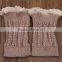 Short paragraph hollow pattern warm leg warmers christmas knit women leg warmers with buttons