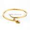 Snake Head Shape Women's Fashion Bracelets Stainless Steel Expandable Wire Bangle