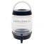 BPA free plastic collapsible beverage dispenser for indoor and outdoor use