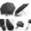 promotion customized auto open black 3 fold umbrella / special shape umbrella