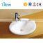 China ceramic oval Counter Top Wash Basin with single hole