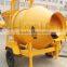 Towable 400L concrete mixer, small drum concrete mixer machine