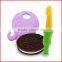 Silicone baby toothbrush bendable training toothbrush