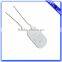 Promotion cheap custom souvenir silver dog tag with chain