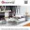 2016 New design office table models main table +side table design for Sweden market(QE-24B)