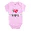 100% cotton comfortable simple pure color newborn baby girl clothes