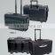 Low price hotsell leather pu luggage set with trolley