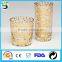 metallic gold design drinking glass set