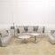 Glass Top Stainless Steel Marble Tea Table Series Marble Living Table