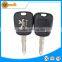 Plastic 2 button car key covers with Metal logo for Peugeot 206 205 106 405 remote key blank fob with 206 blade