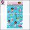 Promotional wholesale custom cartoon character puffy sticker