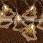 Yellow Painting Wooden Butterfly LED Christmas Wedding Decorative String Light