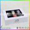 Open door Cardboard Wine Bottle Gift Box Paper Wine Packaging with Satin Insert
