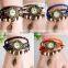 In Stock New Hot Sale Original High Quality Women Genuine Vintage Leather Charm Watch Bracelet Wristwatches Leaf Pendant