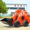 wheel and track type multifunctional mini skid loader