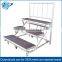 6082-T6 folding four layers Plywood Platform portable folding stage stairs