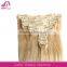 top quality long lasting human hair extension clip in