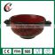Wholesale artwork customised cheap ceramic bowl with two handle